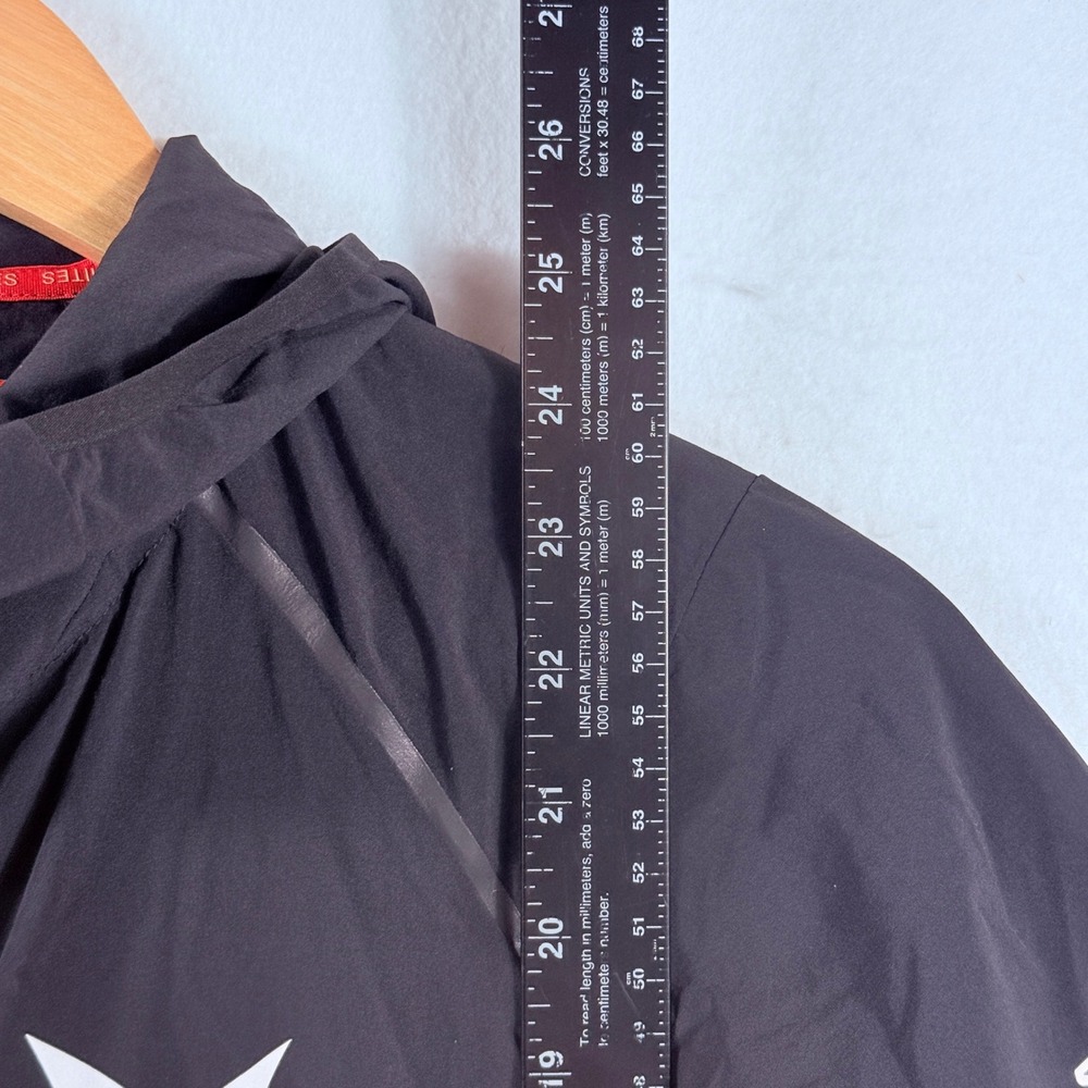 Salewa Windbreaker Jacket Womens Small Black Hooded Full Zip Gorpcore Hiking - Picture 5 of 8